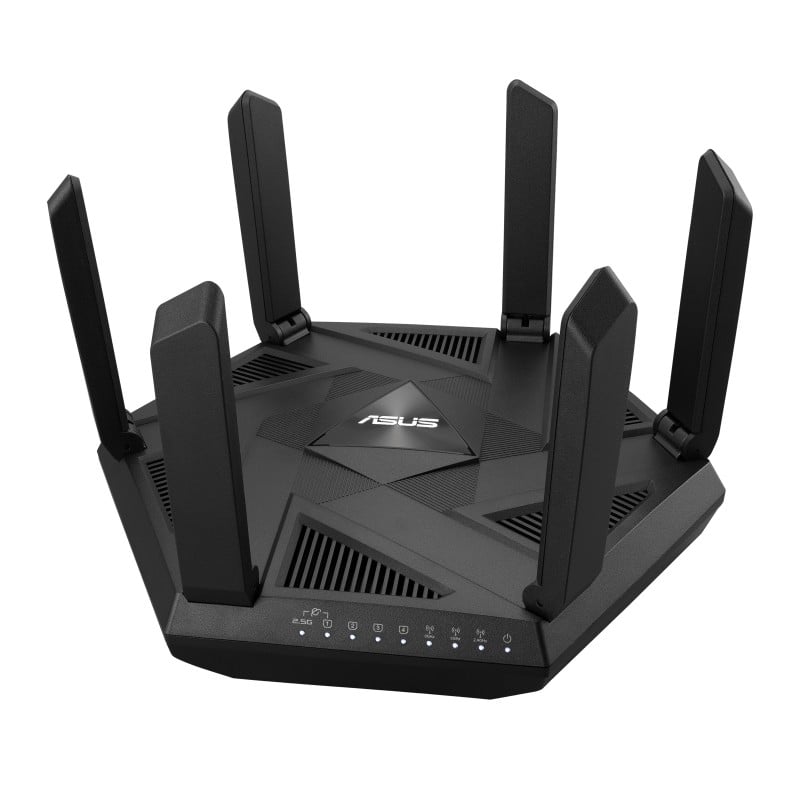 ASUS RT-AXE7800 Tri-Band WiFi 6E Router 6GHz Band Safe Browsing AiProtection Pro 2.5G Port Link Aggregation
