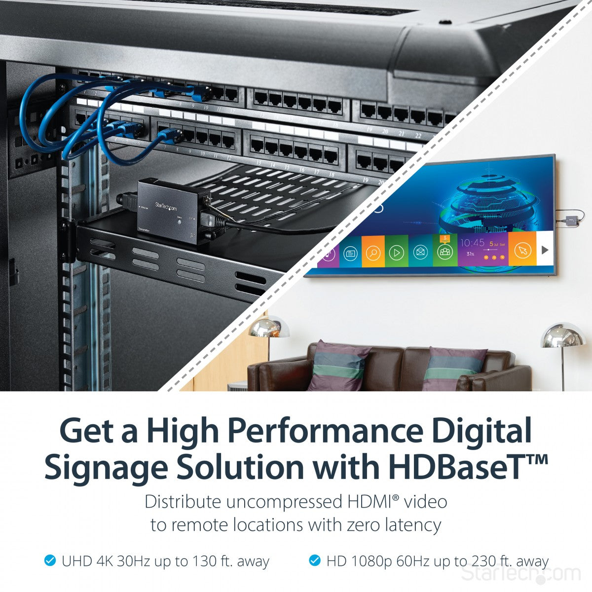 HDMI Over Single Cat 5 Extender - 4K