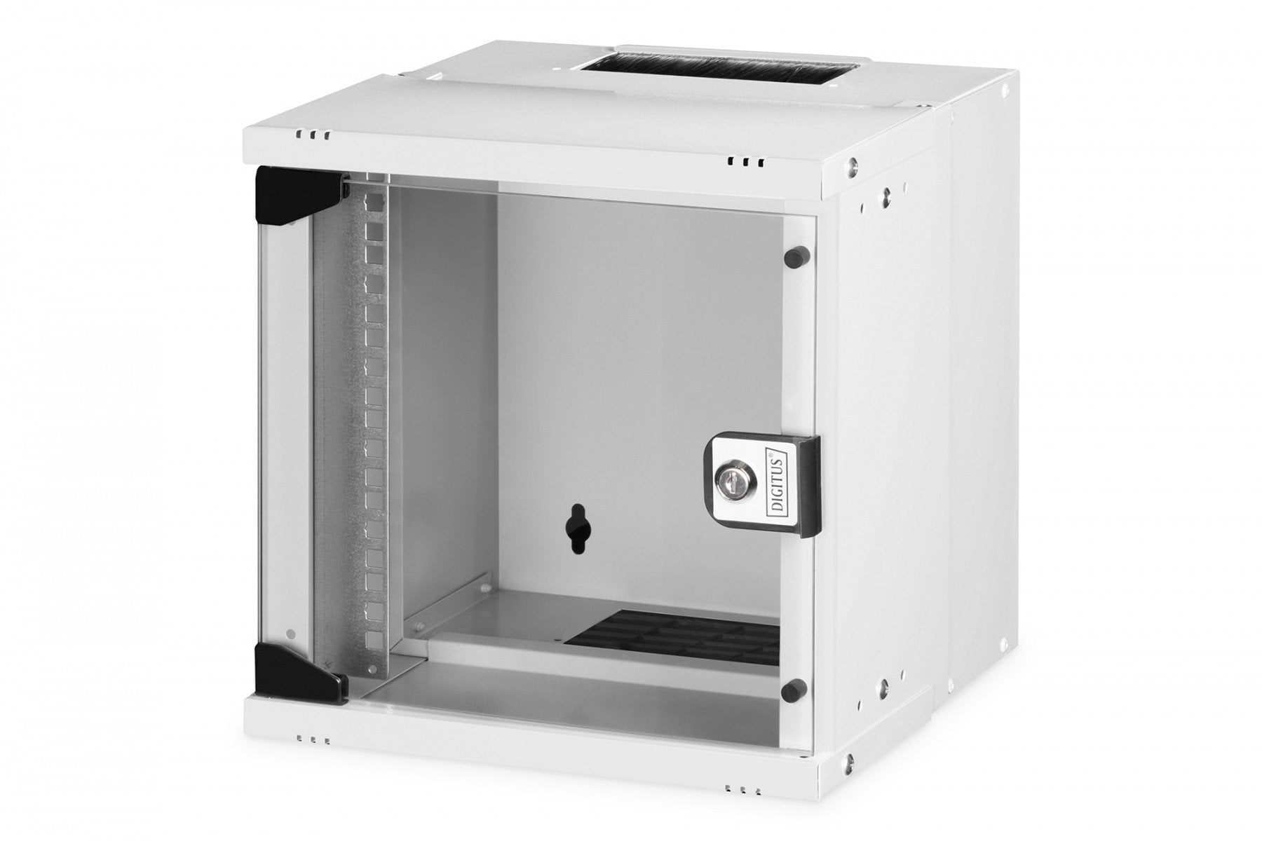 "Armoire réseau murale 10"" 6U, SOHO PRO 325 x 315 x 300 mm, porte en verre, gris, non assemblée, 30 kg"