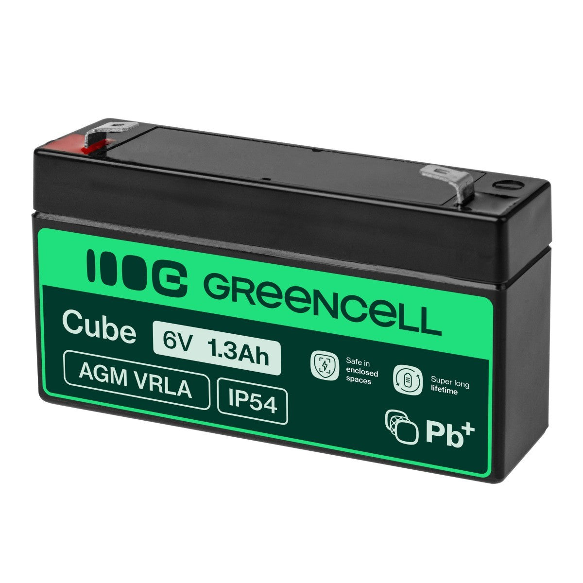 Green Cell AGM13 Batterie de l'onduleur Sealed Lead Acid (VRLA) 6 V 1,3 Ah