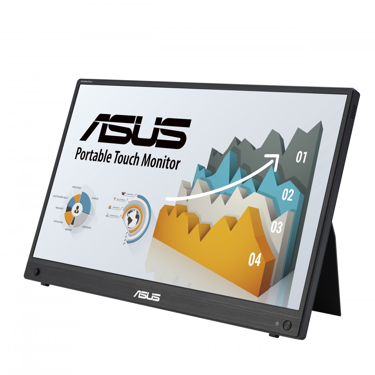 "ASUS ZenScreen MB16AHT écran plat de PC 39,6 cm (15.6"") 1920 x 1080 pixels Full HD Écran tactile Noir"