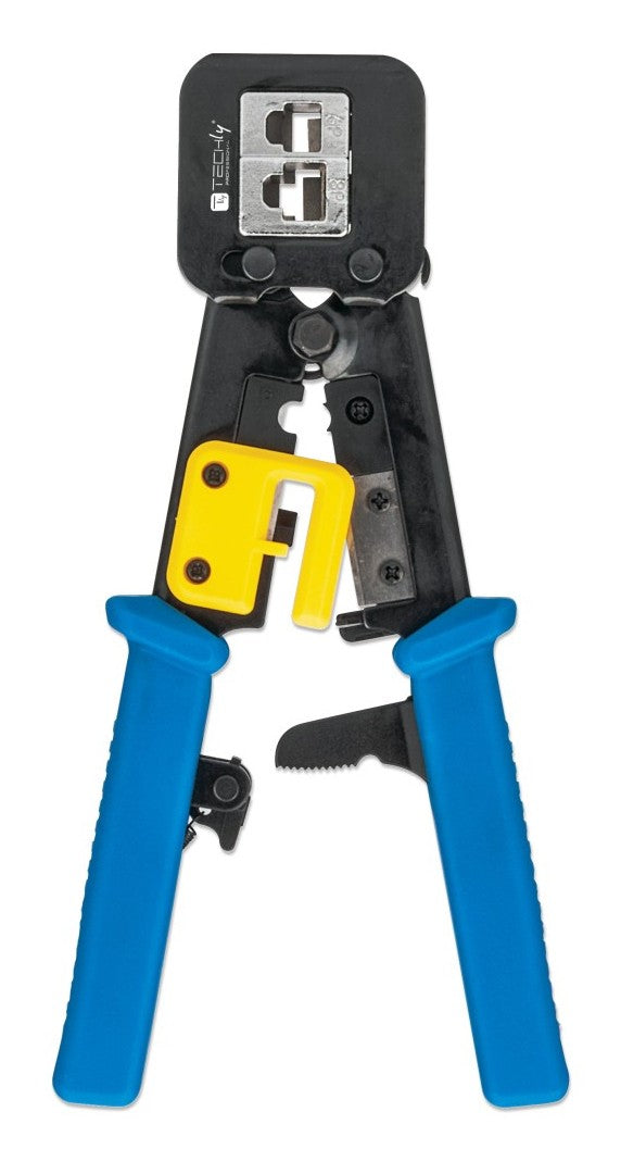 Techly IWP-HT 310UT Outil de sertissage pour connecteurs modulaires RJ45/RJ12/RJ11 a travers