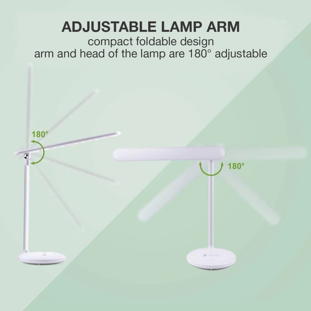 Techly I-LAMP-DSK9 Lampe de bureau LED avec batterie