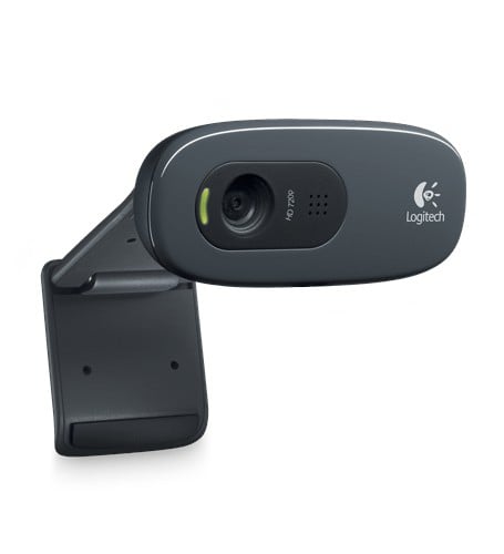 Logitech HD C270 webcam 3 MP 1280 x 720 pixels USB 2.0 Noir, Gris