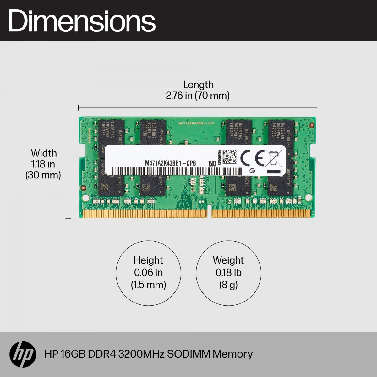 HP 16GB DDR4 3200 SO DIMM
