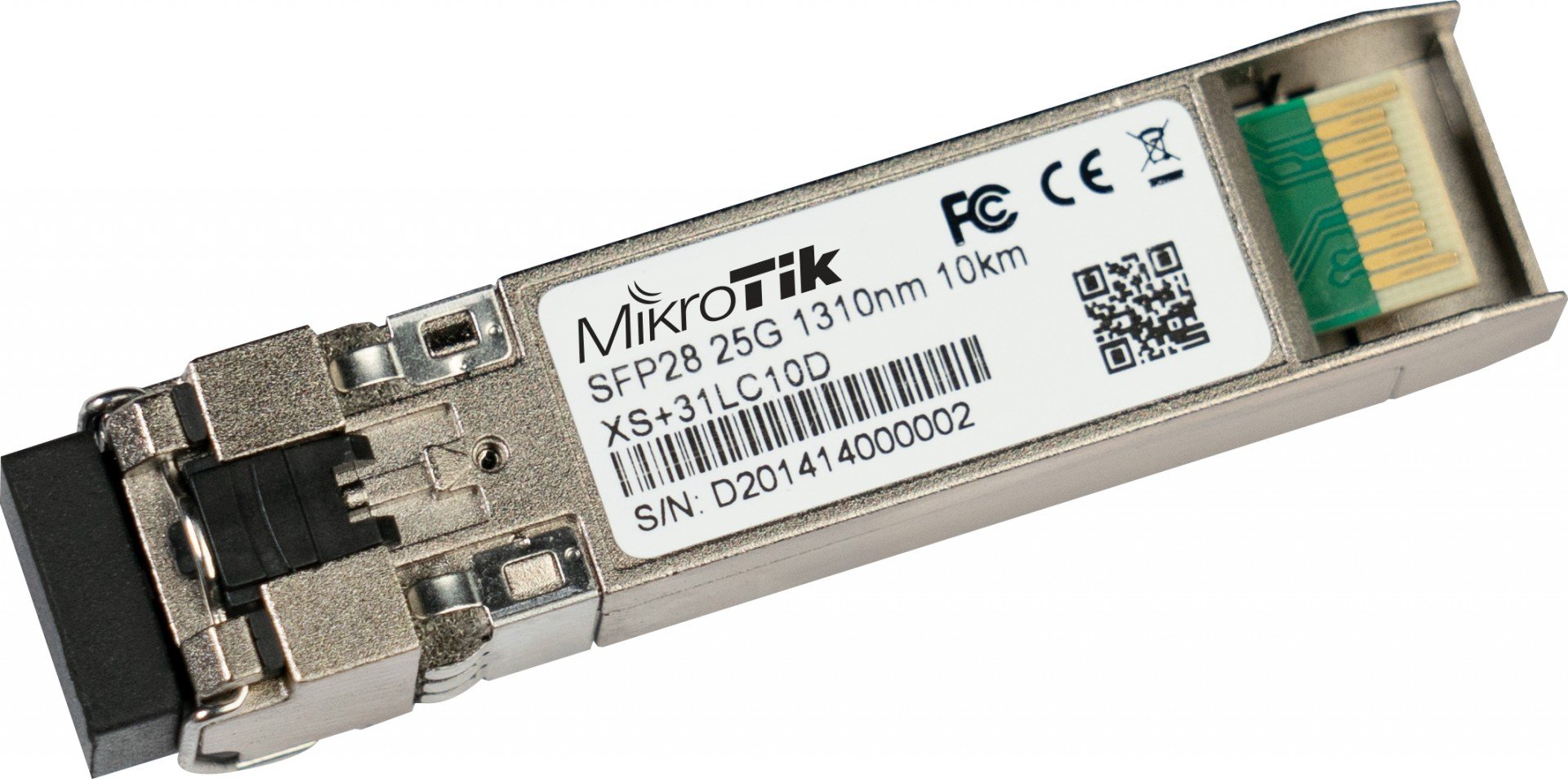 Mikrotik XS+31LC10D module émetteur-récepteur de réseau Fibre optique 25000 Mbit/s SFP28 1310 nm