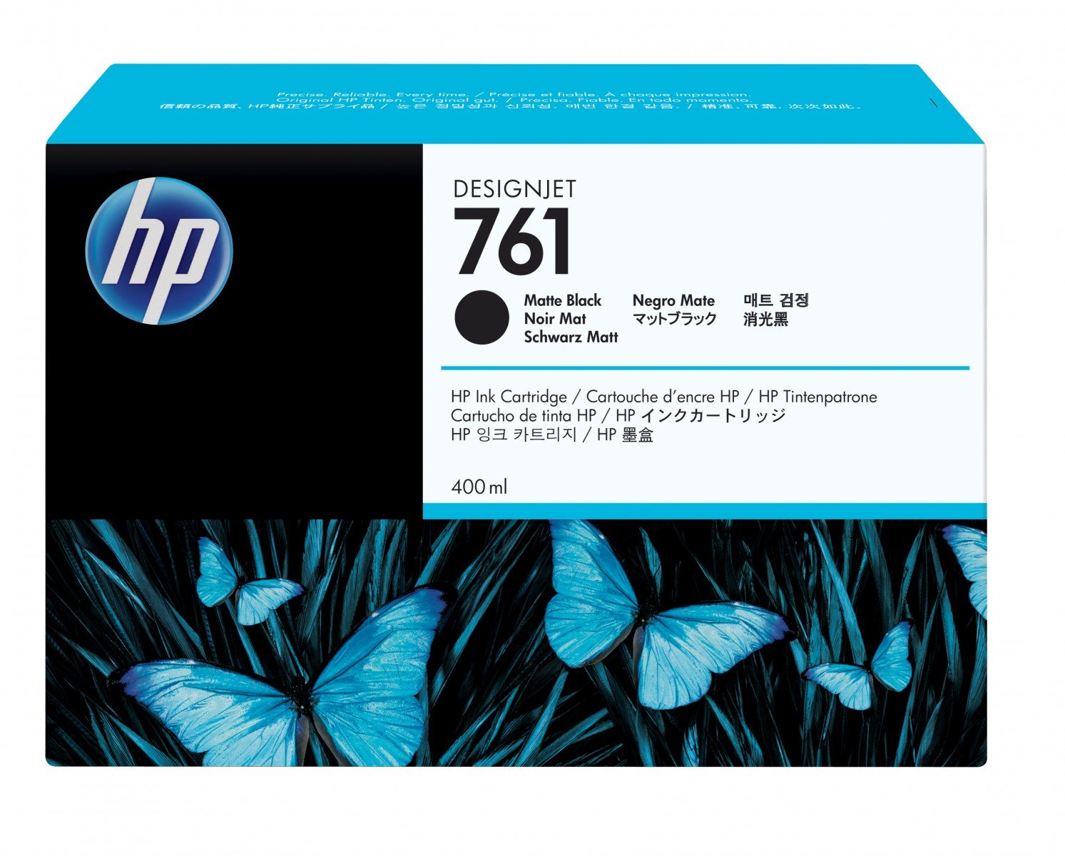 HP 761 original Ink cartridge CM991A matte black standard capacity 400ml 1-pack