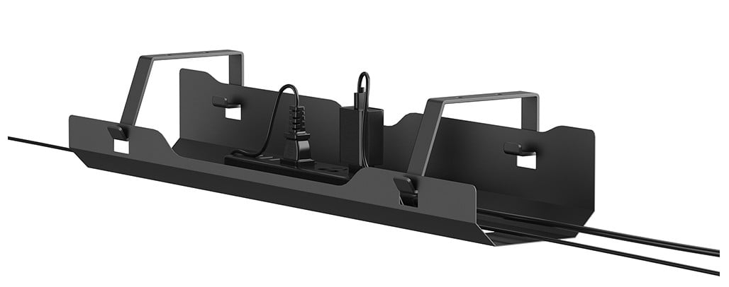 NEOMOUNTS Cable Management Tray max 5kg. screw mounted universal black