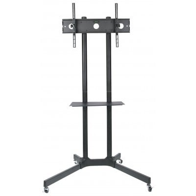 "Techly ICA-TR6 Support TV mobile 30-65"" jusqu'a 60kg étagere AV réglable"