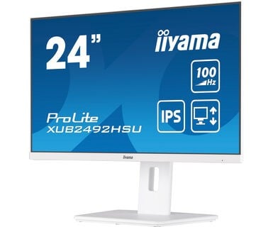 "iiyama XUB2492HSU-W6 écran plat de PC 60,5 cm (23.8"") 1920 x 1080 pixels Full HD LED Blanc"