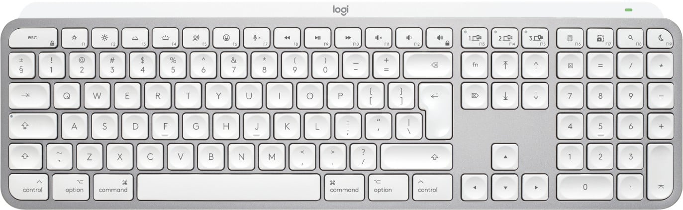 Logitech 920-011638 MX Keys S Clavier pour Mac Gris Clair