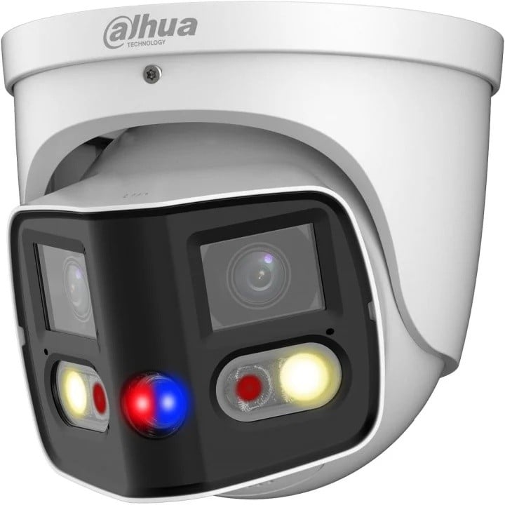 Dahua IPC-PDW3849-A180-E2-AS-PV-0280B Caméra double 4MP Full Color, 2.8mm, IR 25m, IVS, SMD, PoE, IP67