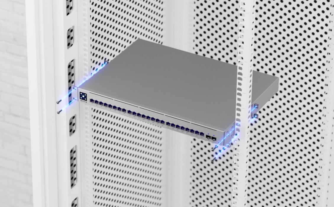 Ubiquiti USW-Pro-Max-24-PoE UniFi commutateur multi-gigabit PoE++ a 24 ports, avec fonctionnalités de couche 3 et etherlighting.