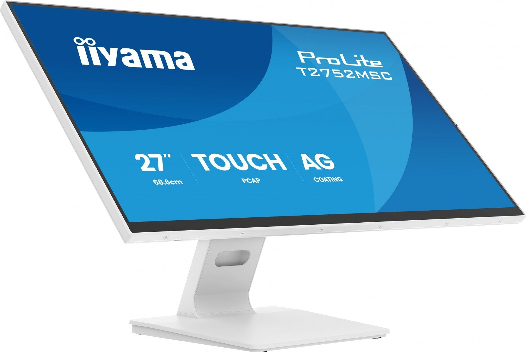 "iiyama ProLite T2752MSC-W1AG écran plat de PC 68,6 cm (27"") 1920 x 1080 pixels Full HD LCD Écran tactile Blanc"