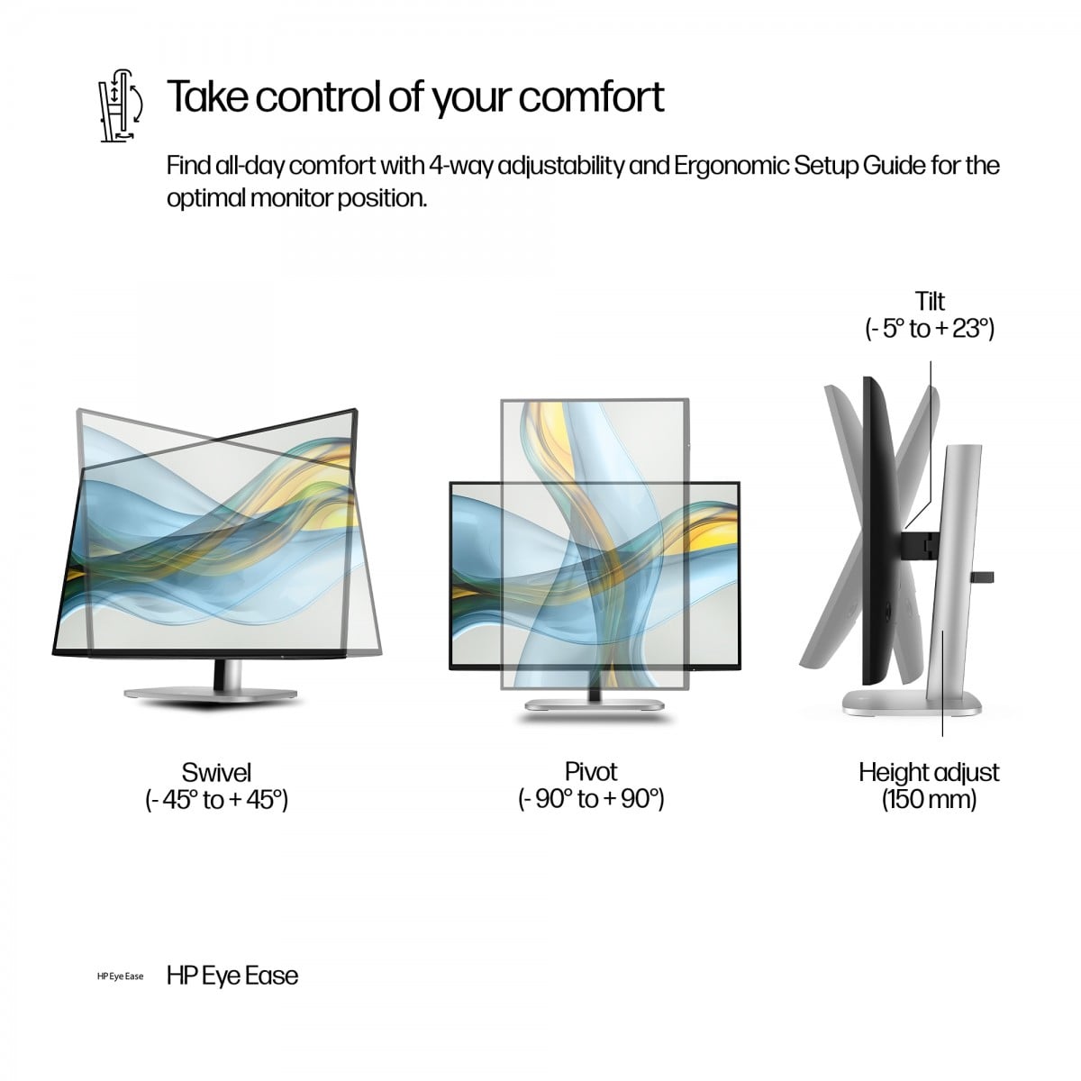 HP Écran Series 5 Pro- 524pn WUXGA 23.8p Moniteur 24 1920x1200 HDMI DP  3/3/0