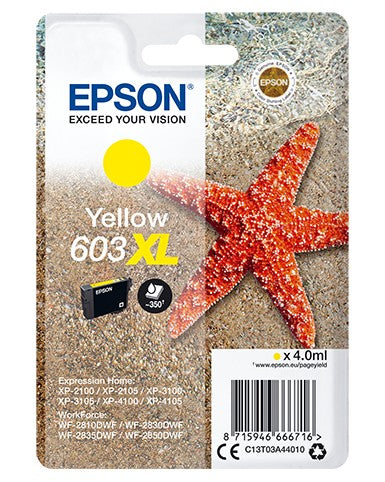 EPSON 1LB Singlepack Yellow 603XL Ink