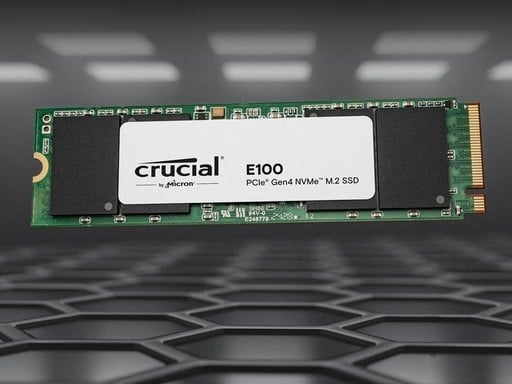 Crucial E100 480 Go M.2 PCI Express 4.0 NVMe