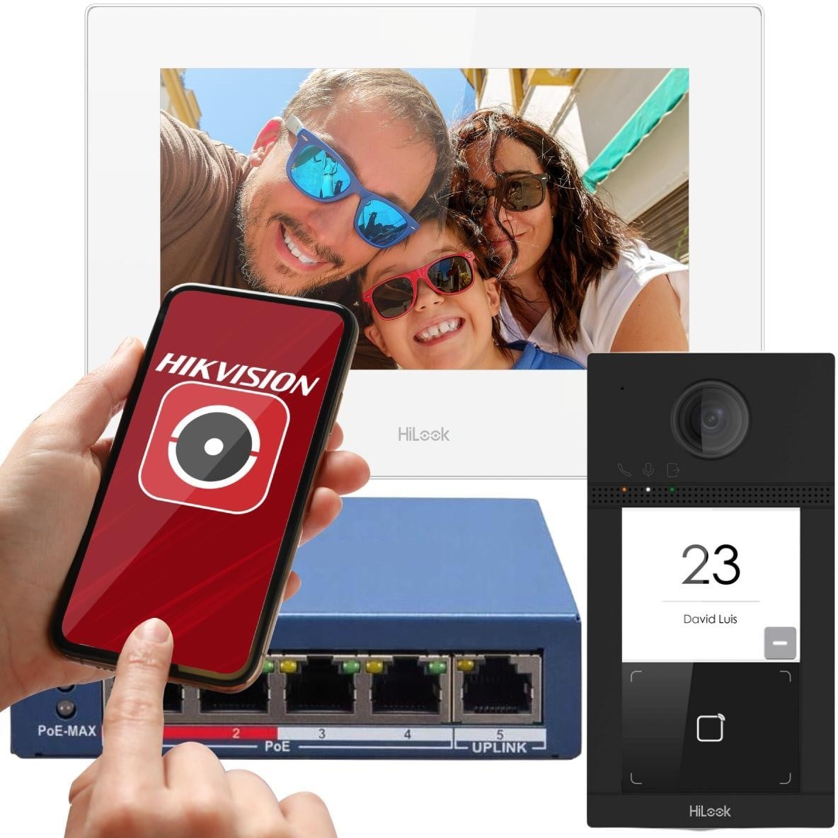 Hilook by Hikvision IP-VIS-Pro-W Kit de vidéophone
