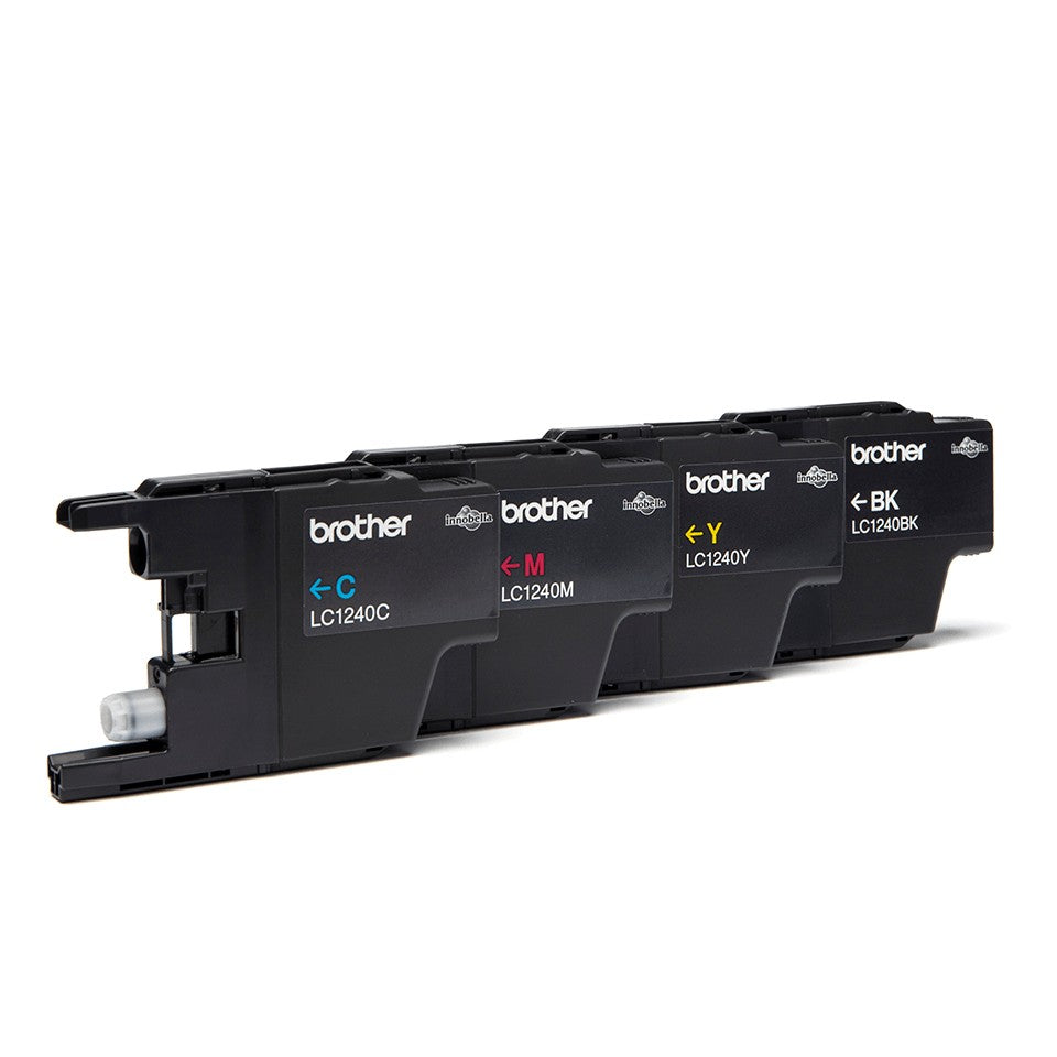 BROTHER LC-1240 cartouche dencre noir et tricolore haute capacité 600 pages 1-pack blister sans alarme