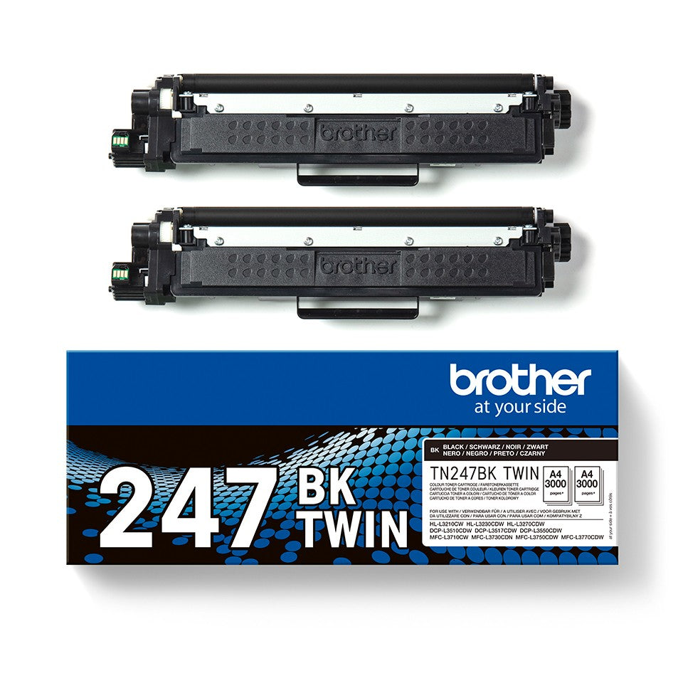BROTHER TN247BK TWIN-pack black toners BK 3000pages/cartridge