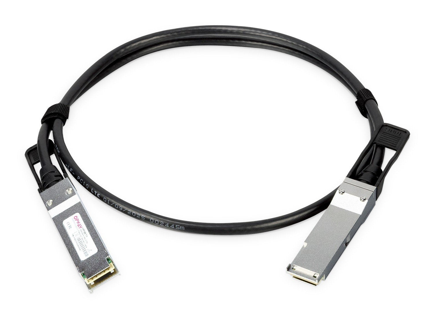 PLANET 100G QSFP28 Direct Attached câble de réseau Noir, Métallique 1 m