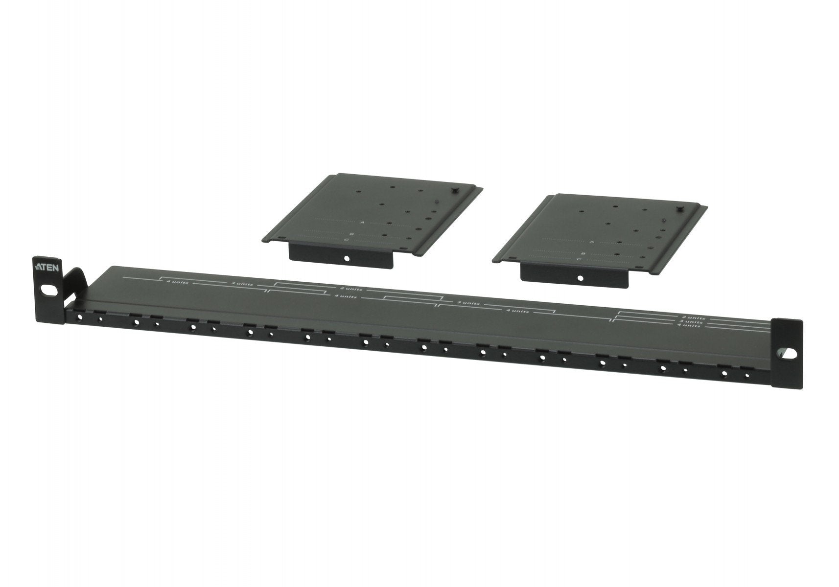 Kit de montage en rack de systeme d'extension vidéo - Plaque de montage - Noir - 1U - CS72D - CS72E - CS74D - CS74E - CE611 - KE8900ST - KE9900ST - CE920 - CE92