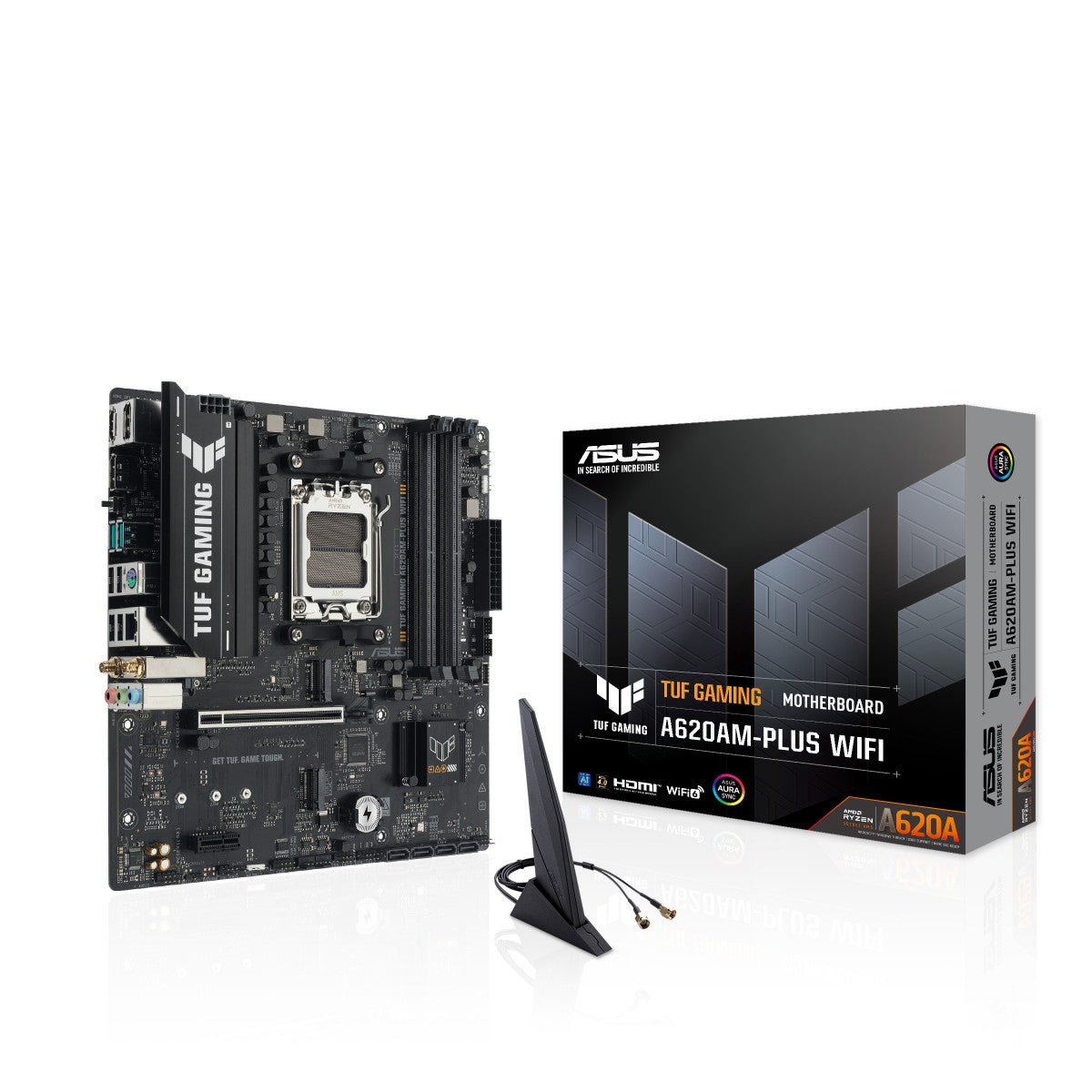 ASUS AMD A620A micro-ATX motherboard 4xDDR5 1xHDMI 2.1 2xDP 1.4 2xM.2 4xSATA