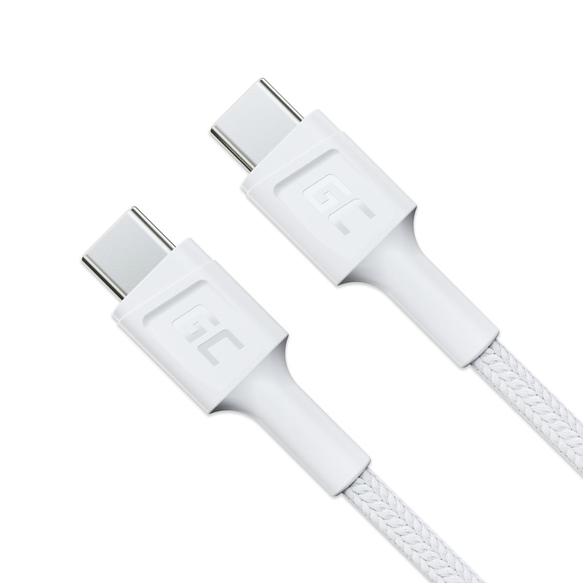 Green Cell KABGC30W câble USB USB 3.2 Gen 1 (3.1 Gen 1) 1,2 m USB C 0,48 Gbit/s 60 W Blanc