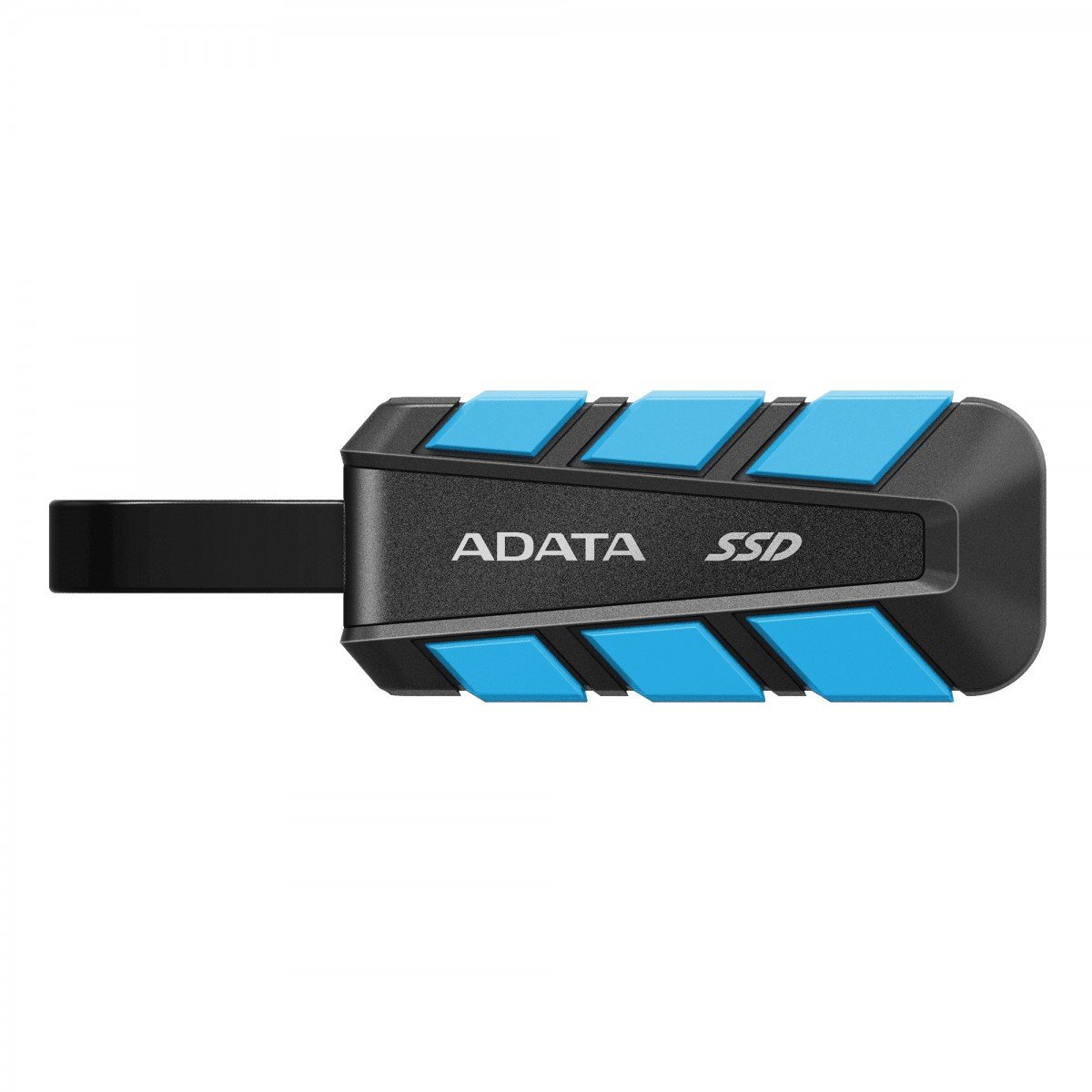 ADATA SSD Externe SC740 2 To Plug&Go bleu 1050/1000 MIL.STD USB Type-C 3.2 Gen 2 (3.1 Gen 2) Noir, Bleu