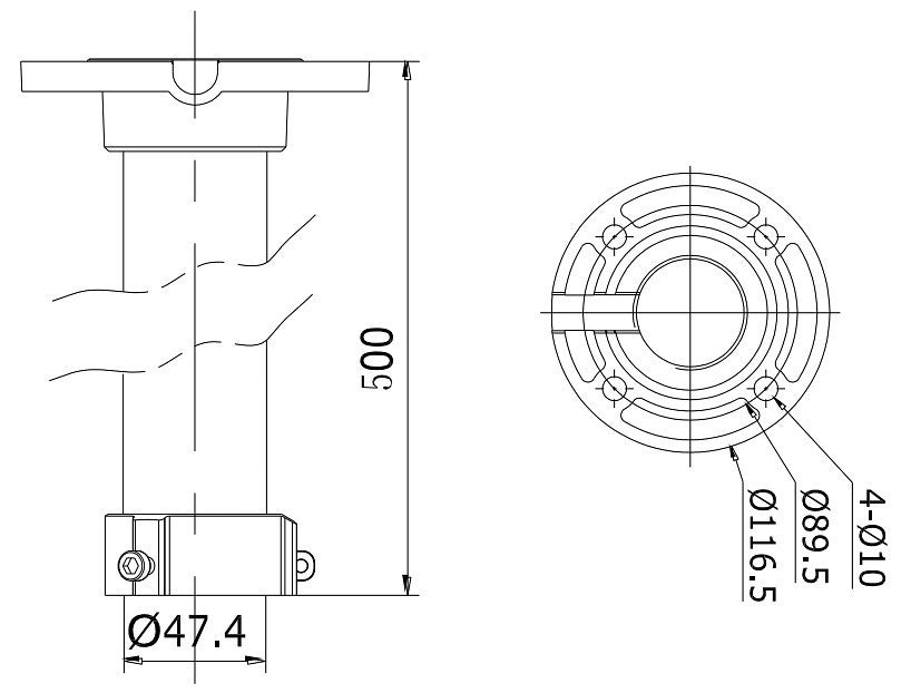 Hikvision DS-1662ZJ Pendant Mount