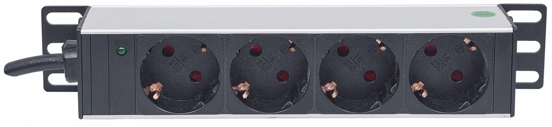 Intellinet 714020 unité de distribution d'énergie 4 sortie(s) CA 1U Gris