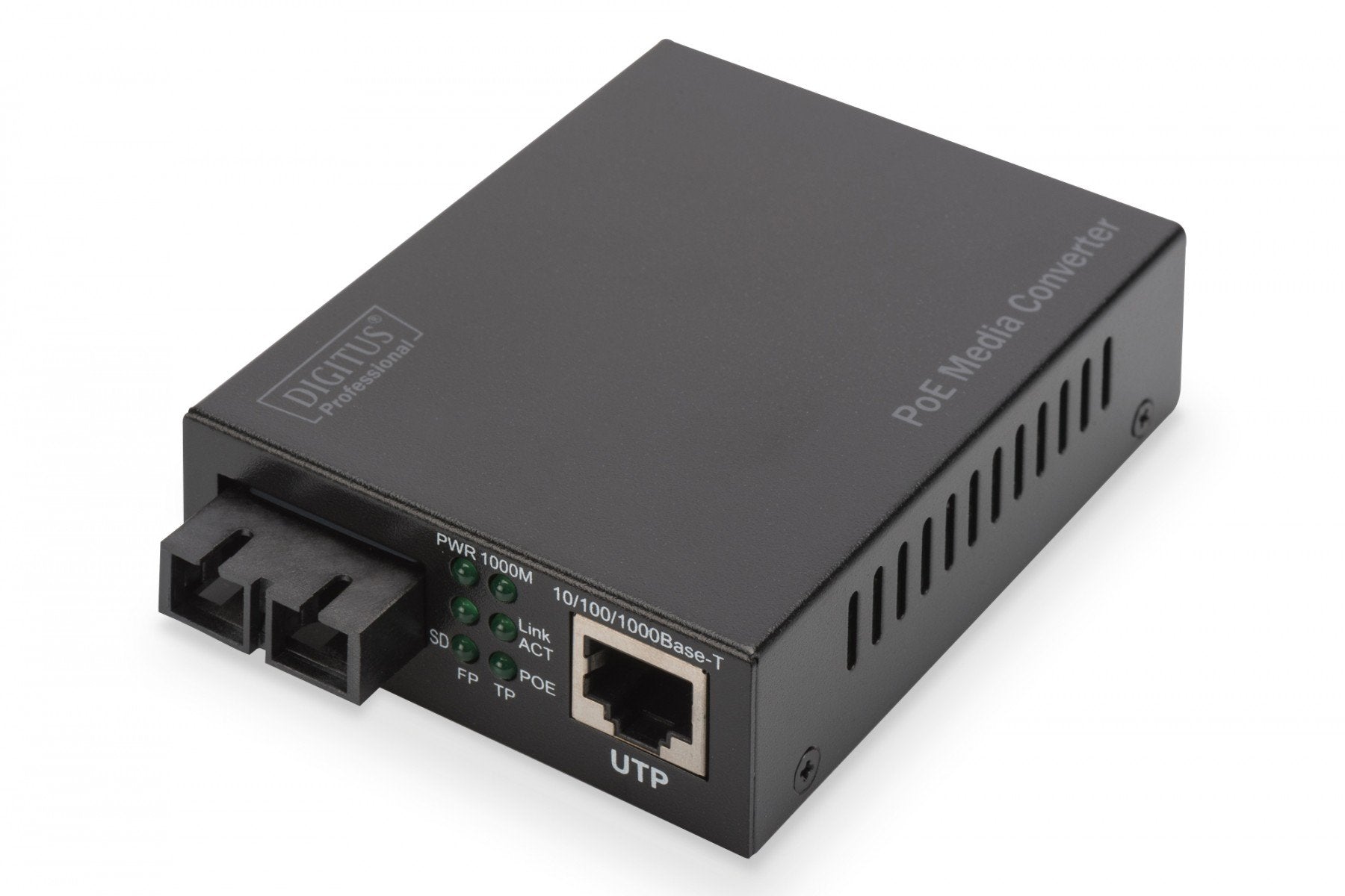 Digitus DN-82160 convertisseur de support réseau 1000 Mbit/s 1310 nm Monomode Noir