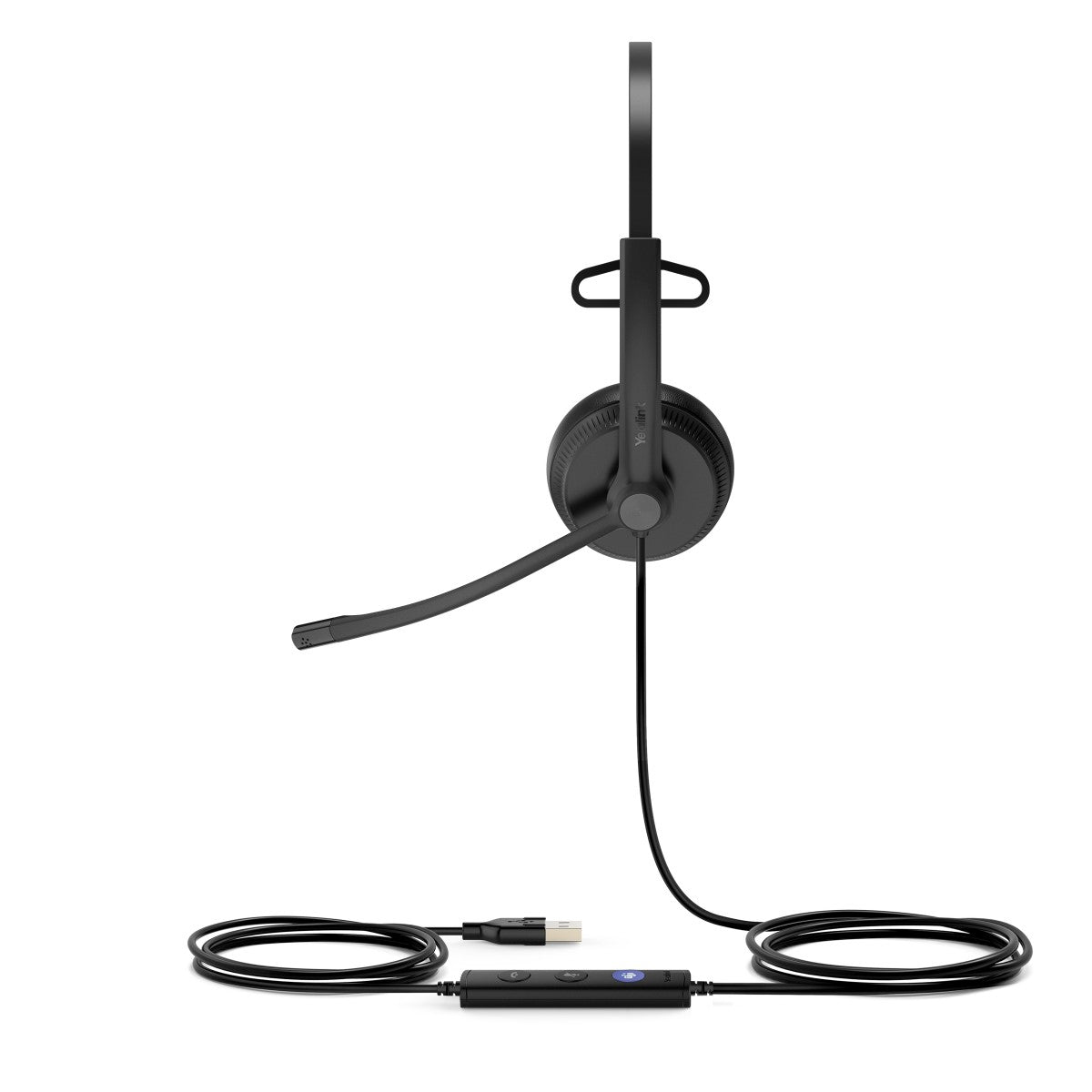 Yealink UH34 Mono Teams Avec fil Arceau Bureau/Centre d'appels USB Type-A Noir