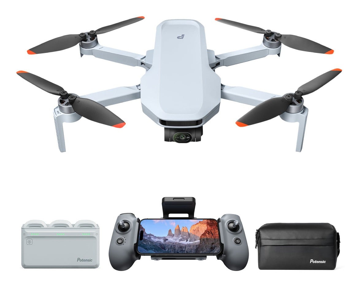 Potensic Atom 2 Fly More Kit | Drone | 4K HDR, 10 km