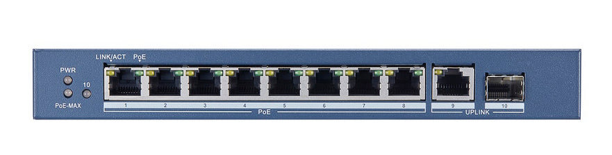 Hikvision DS-3E0510P-E Commutateur POE Gigabit non géré 8 ports