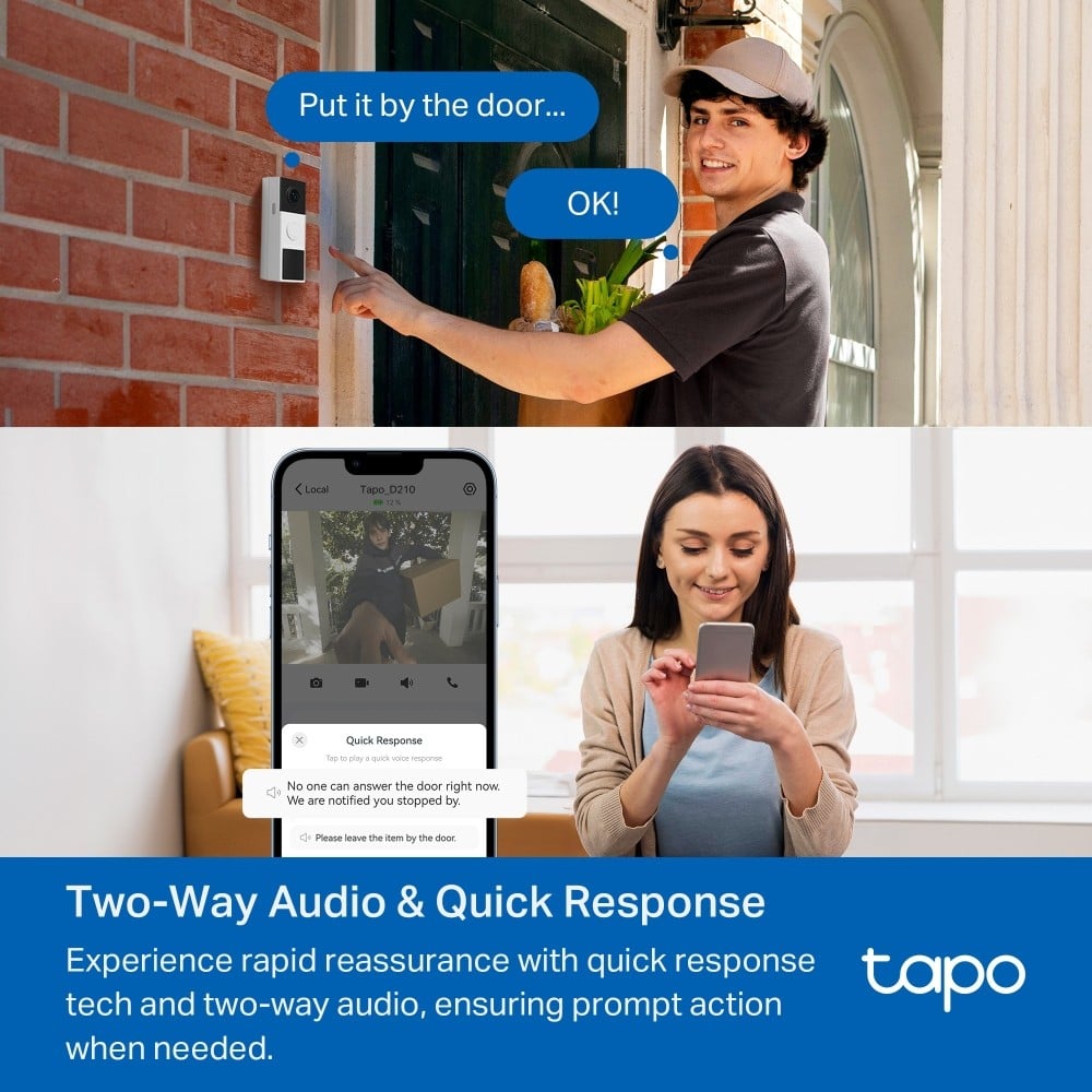 TP-LINK Tapo D210 Video Doorbell Camera