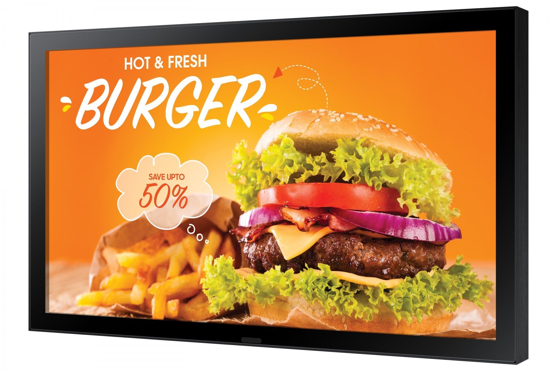 SAMSUNG OH24B Outdoor LCD 24p FHD 16:9 IP56 rated display kit with protection glass 1500nits 2xUSB 2.0 RJ45 HDMI