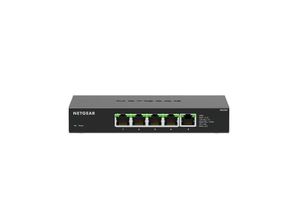 NETGEAR MS305 5-port multi-gig 2.5G Unmanaged Switch Metal Housing Fanless for Desktop and Wall Mounting