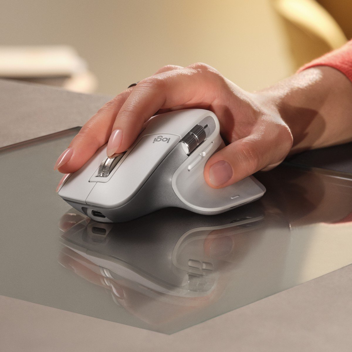 LOGITECH Master Series MX Master 3S Mouse ergonomic optical 7 buttons wireless Bluetooth 2.4 GHz Bolt USB receiver