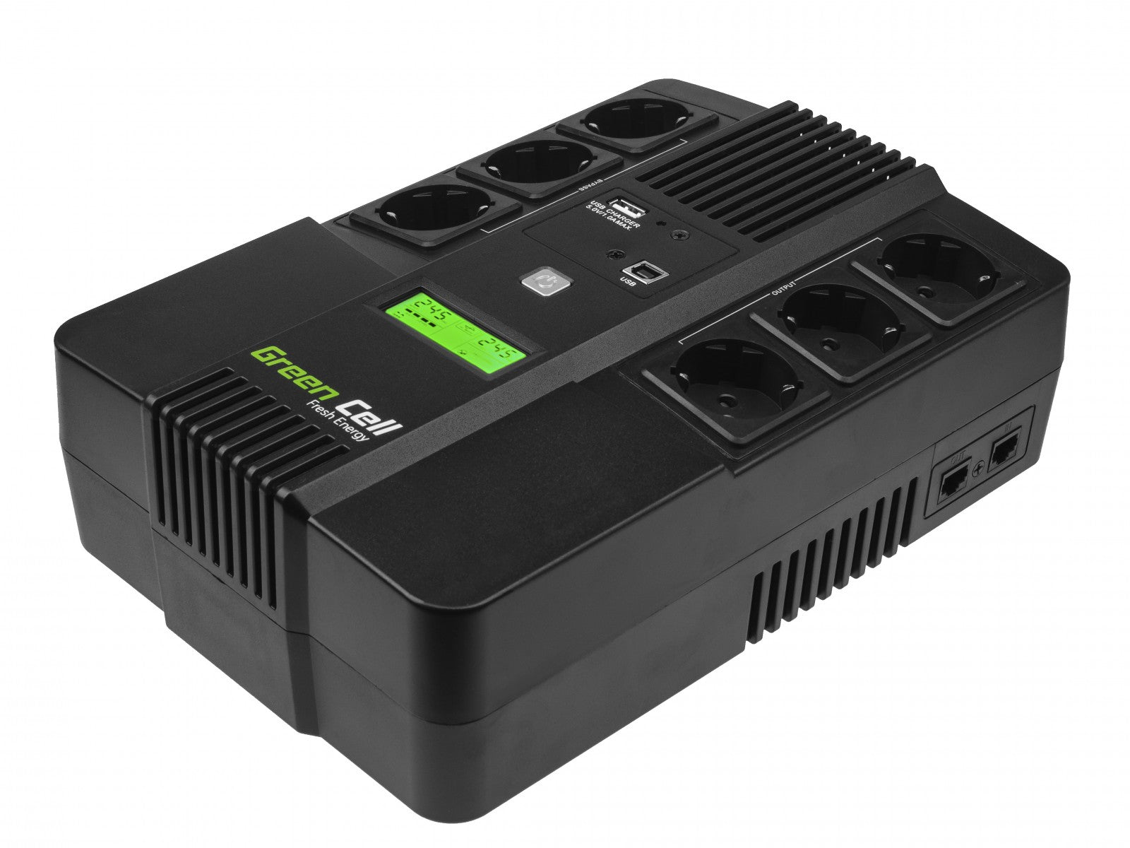 Green Cell UPS06 alimentation d'énergie non interruptible Interactivité de ligne 0,999 kVA 360 W 6 sortie(s) CA