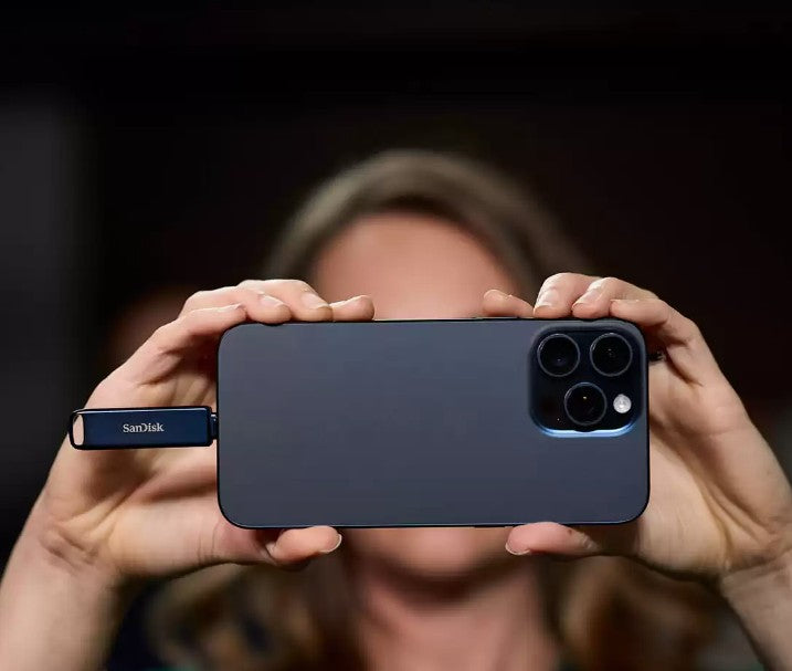 iXpand Phone Drive 256GB USB-C Metal Sky