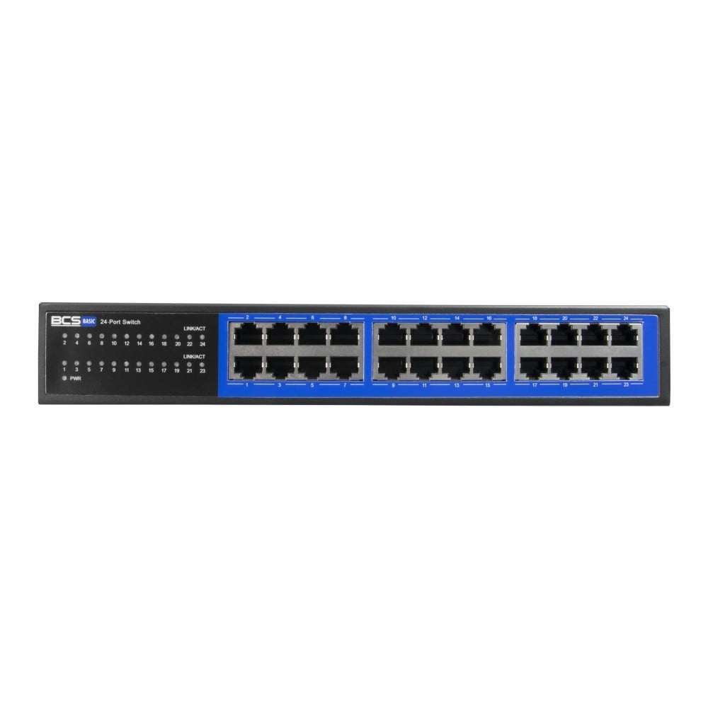BCS BCS-B-S24G Commutateur Gigabit 24 ports RJ45 1Gbps