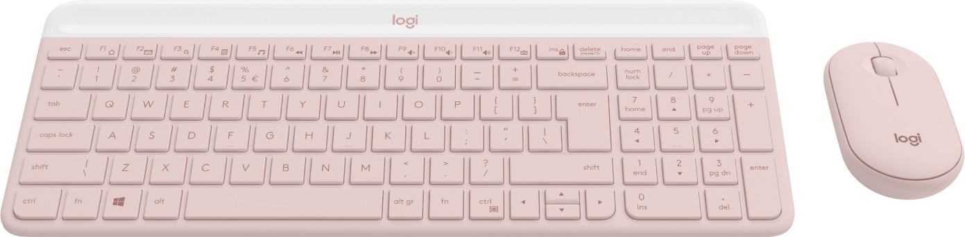 Logitech MK470 clavier Souris incluse Bureau RF sans fil QWERTY US International Rose