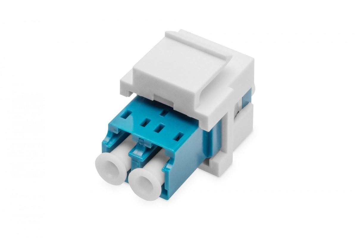 Support keystone pour adaptateur LC (avec adaptateur LC/LC duplex, monomode OS2, bleu) inclus