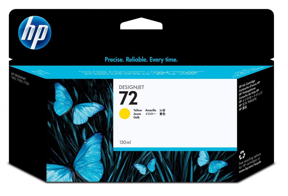 HP 72 original Ink cartridge C9373A yellow high capacity 130ml 1-pack