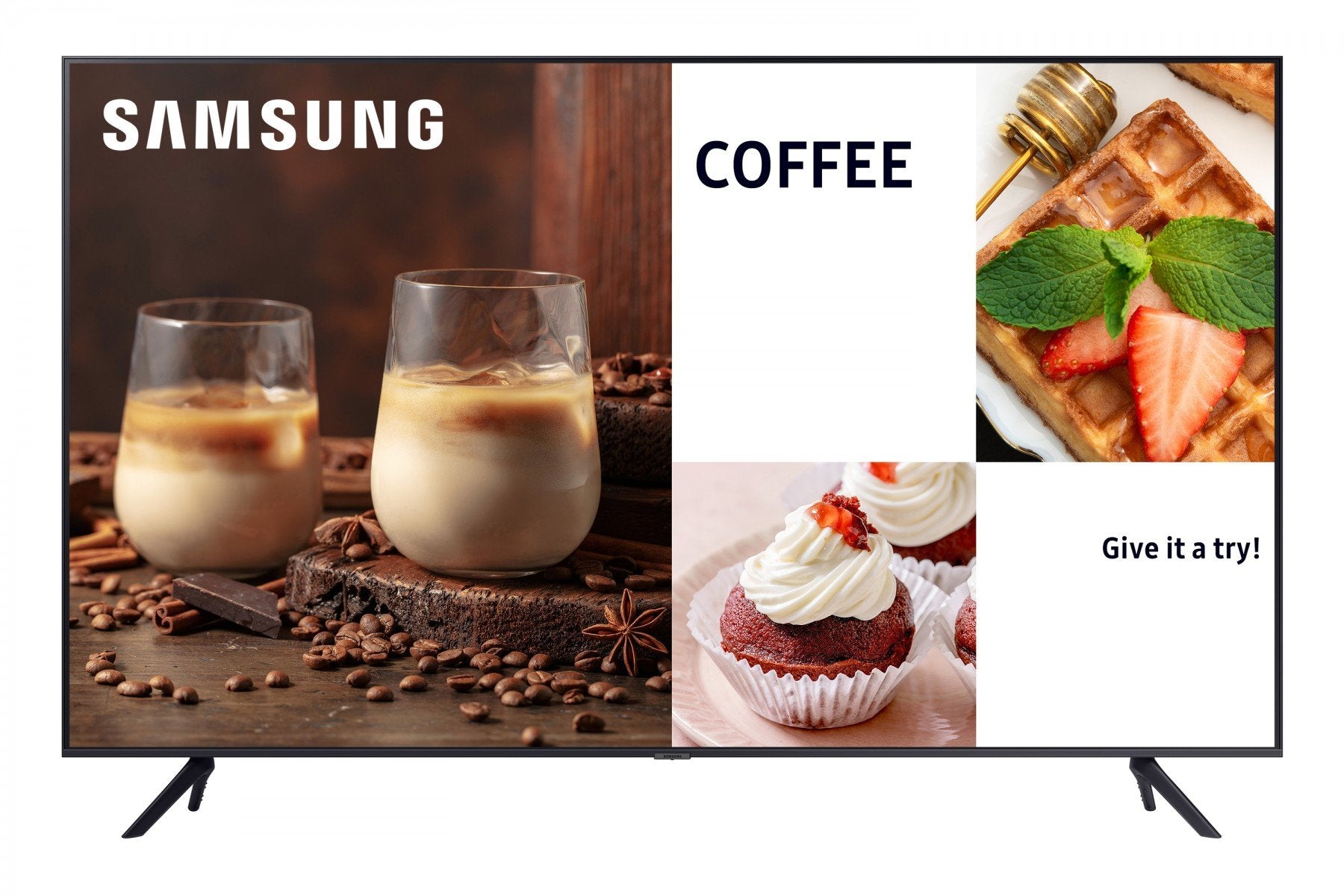 "Samsung LH55BECHLGUXEN affichage de messages Panneau plat de signalisation numérique 139,7 cm (55"") LED Wifi 4K Ultra HD Noir Intégré dans le processeur Tizen"