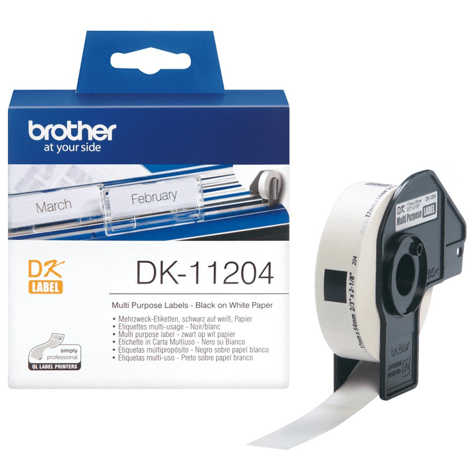 Dual label 400pc/roll 17x54 f QL-series