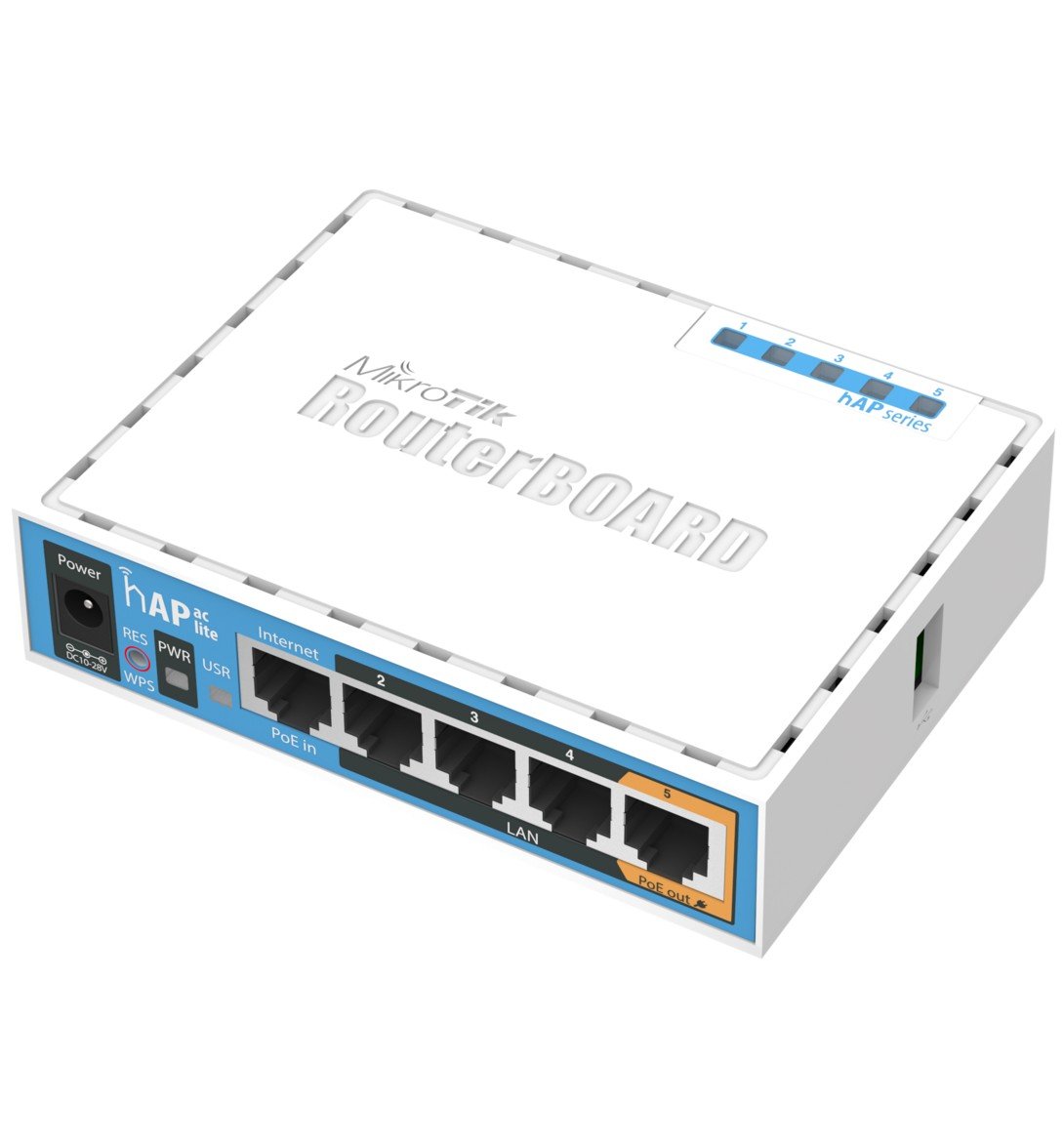 Mikrotik HAP ac lite 500 Mbit/s Blanc Connexion Ethernet, supportant l'alimentation via ce port (PoE)
