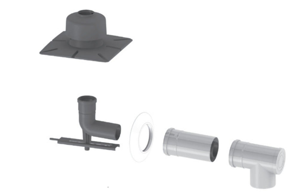 JEREMIAS BOXTWPL09080/125 Ensemble de conduits 080/125 avec embout PP