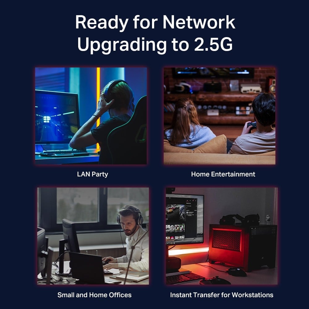 Omada 8-Port 2.5G Multi-Gigabit Desktop